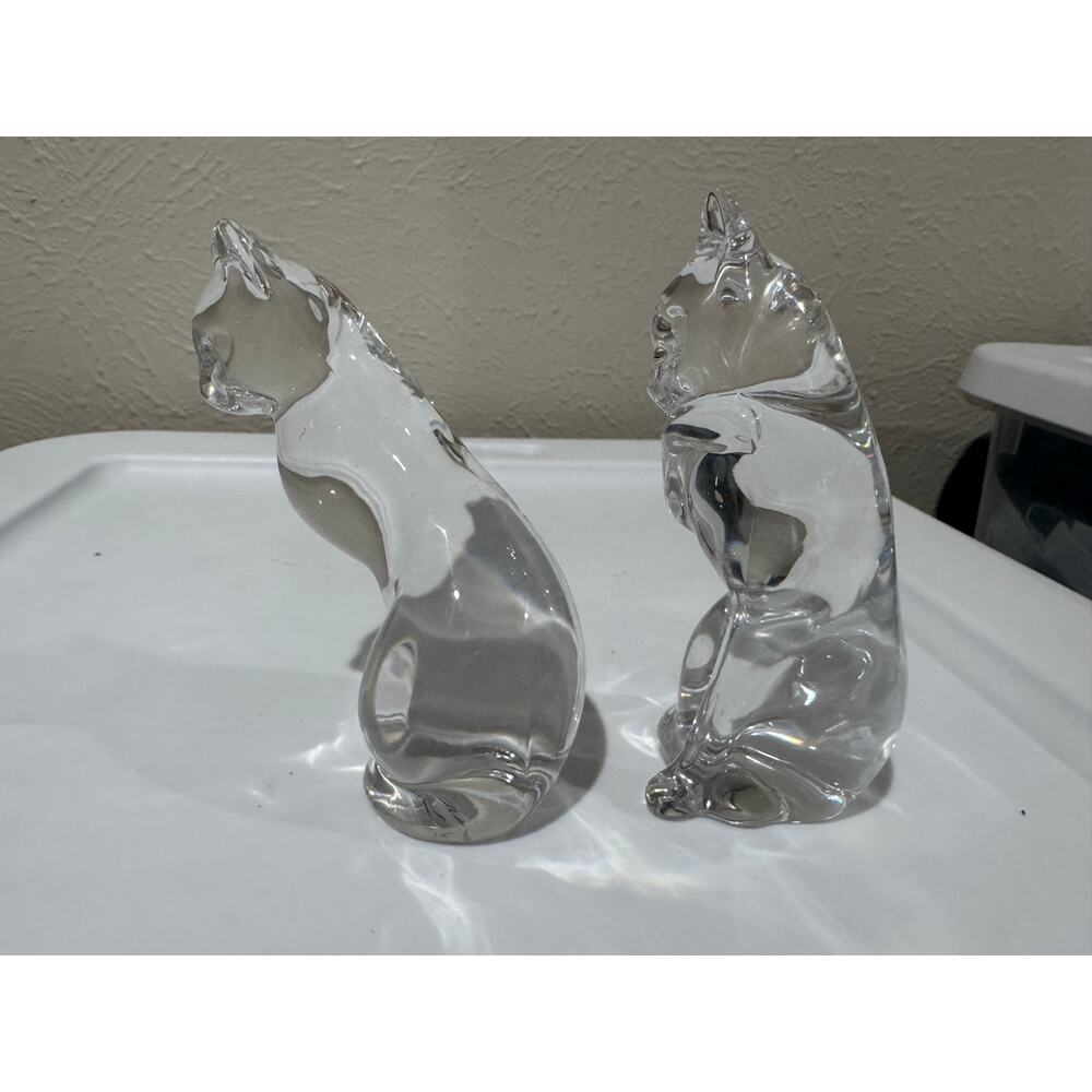 Lenox Glass Cat Figurines 1993 and 1994 - Picture 6 of 9